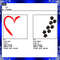 Heart Paw Machine Embroidery Design 1
