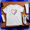 Heart Paw Machine Embroidery Design 4