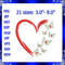 Heart With Butterfly Embroidery Design Love Embroidery Design Butterfly Embroidery Heart Frames Sil 0