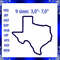 Texas Applique Embroidery Design Texas State Of America Usa Embroidery Design Texas Embroidery Desi