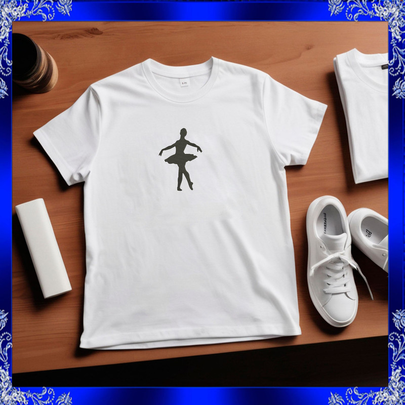 Ballerina Embroidery Design Dancing Girl Embroidery Design Ballerina Silhouette Embroidery Dancing 2