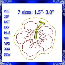 hibiscus flower feltie file felt applique hibiscus felties pink flower feltie