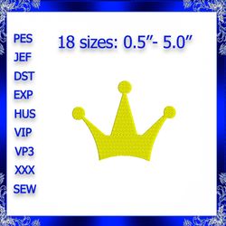 crown machine embroidery design little king crown embroidery princess crown embroidery mini crown embroidery small