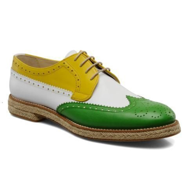 Men' s  Handmade Oxford Multi color shoes, Men Dress Office Cap Toe Shoes.jpg