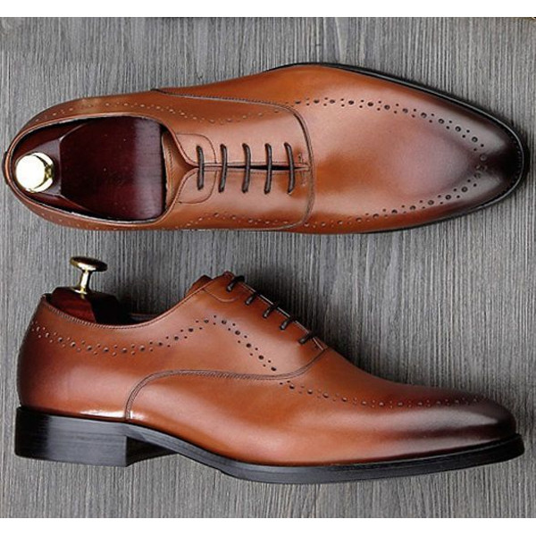 Men's  Handmade Luxury Brand Man Wedding Shoes Genuine Leather Dress Oxfords Shoes Men.jpg