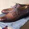 Men's Handmade  Brown Color Leather Toe Cap Lace Up Shoes.jpg