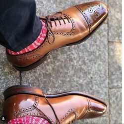 Men's Handmade Leather Oxford shoes, formal shoes, Men's Office shoes