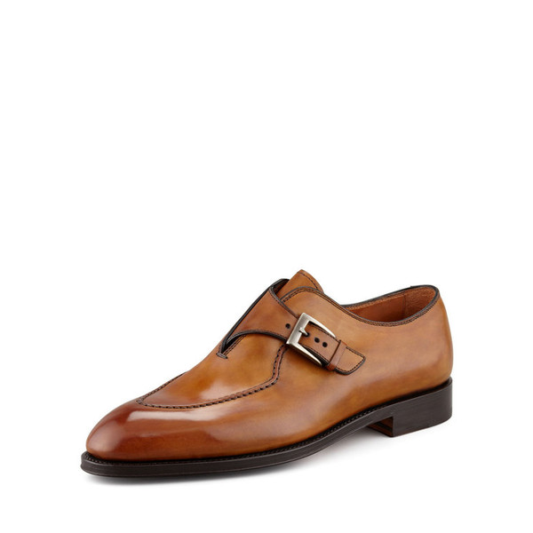 Men's Handmade  Tan Brown Color Leather Men's  shoes,.jpg