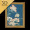 Peonies and Canary by Hokusai, 3d Printed with texture and brush strokes looks like original oil-painting, code314.jpg