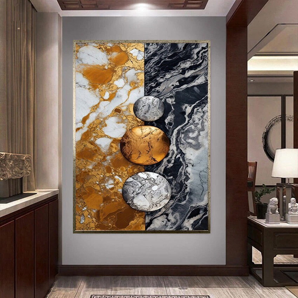 abstract wall decor, gold gray black canvas print, modern art, different home decorations, ready to hang canvas-1.jpg
