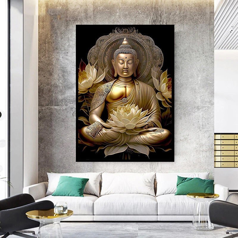 Buddha Canvas, Asian Wall Art, Buddha Wall Art, Meditation Canvas, Buddha Poster, Buddhist Print, Meditation Wall Art.jpg