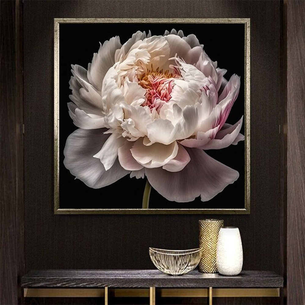 flower canvas print, flower decor, flower canvas wall decor, ready to hang canvas.jpg