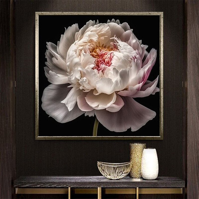 flower canvas print, flower decor, flower canvas wall decor, ready to hang canvas.jpg