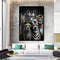 funny zebras canvas wall art, zebras with glasses canvas print art, colorful zebras canvas wall decor, cute animals canvas wall decor.jpg