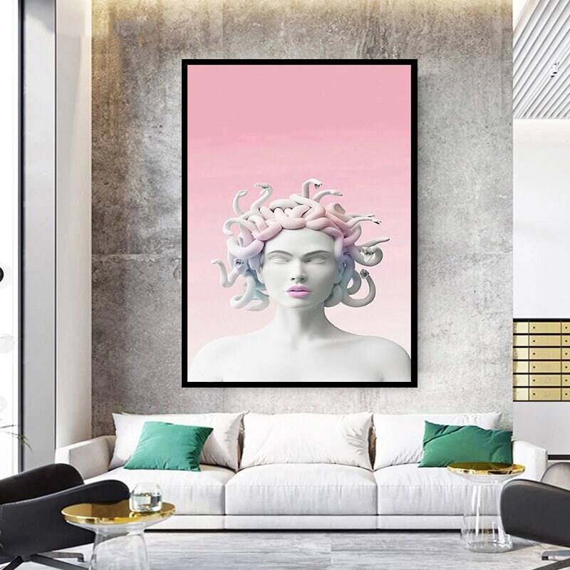 Medusa Statue Canvas Print - Medusa Statue Wall Art - Medusa Statue Canvas Art - Medusa Statue Home Decor - Medusa Wall Art Decor.jpg