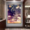 sheet music canvas wall art, left key ready to hang canvas wall art, music canvas wall decor, glowing sheet music canvas print art.jpg