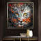 tiger canvas print, colorful tiger, animal world, different decor, ready to hang canvas.jpg