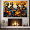 Abstract African Women Canvas Print, Mosaic Canvas Art, African Wall Art, Framed and Ready to Hang.jpg