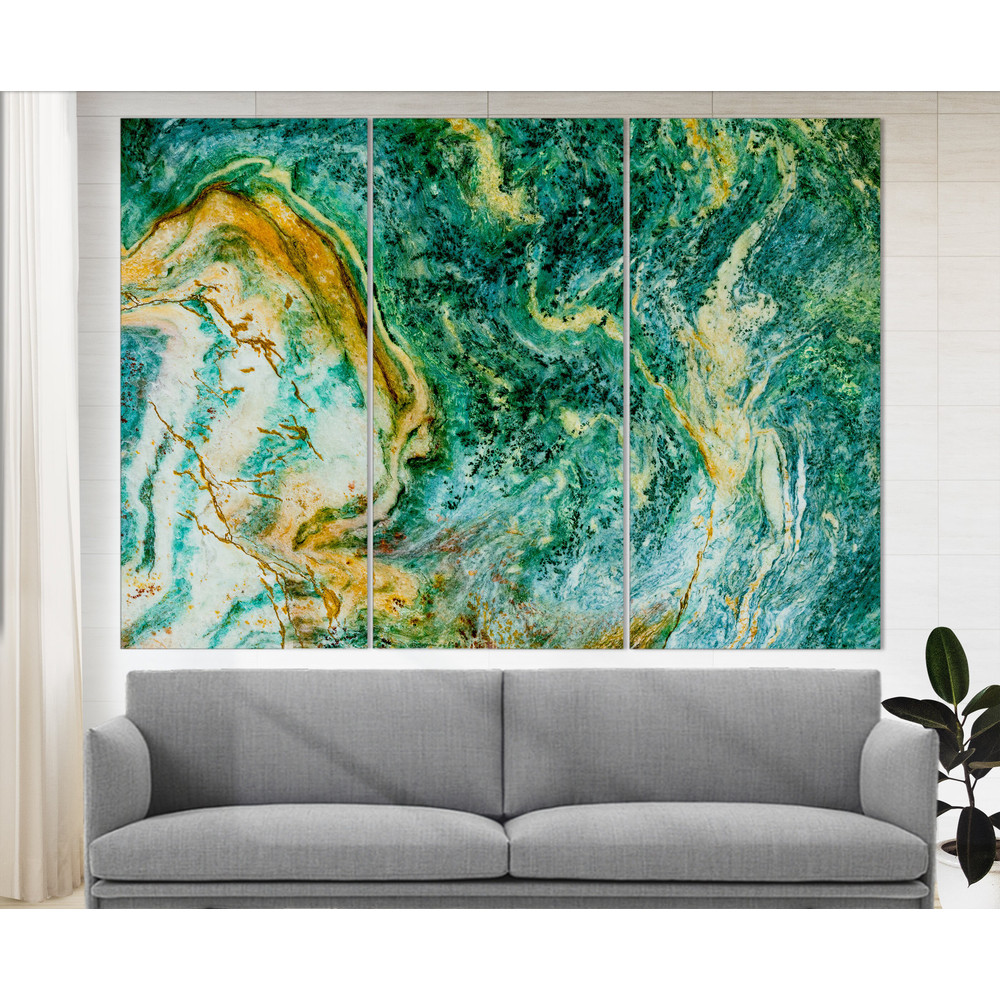 Abstract Green Marble Canvas Art, Contemporary Wall Art, Ink Painted Marble Canvas Print Marble Print Abstract Paintings, Abstract Wall Art.jpg