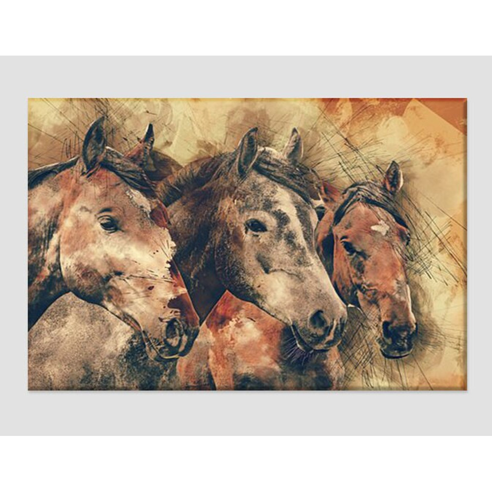 Abstract Horses Canvas Art Horse Wall Art Horse Drawing Horse Print Horse Painting Horse Poster Horse Photo Living Room Decor Horse Art.jpg