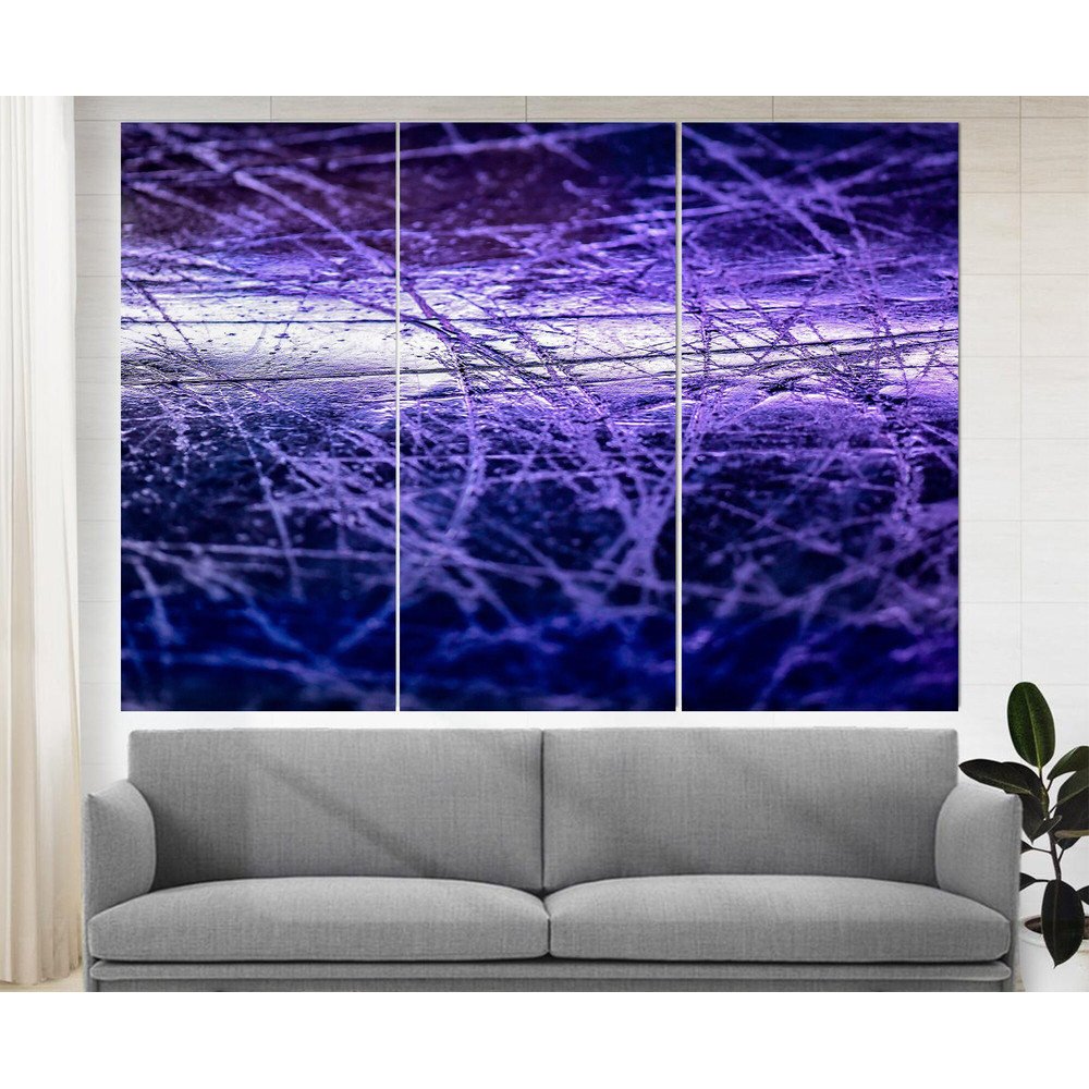 Abstract Ice Canvas Art, Hockey Wall Art, Figure Skating Wall Art.jpg