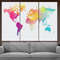 Abstract Watercolor Large World Map Canvas Print, World Map Wall Art, Office Wall Decor, Modern Wall Decor, World Map Print.jpg