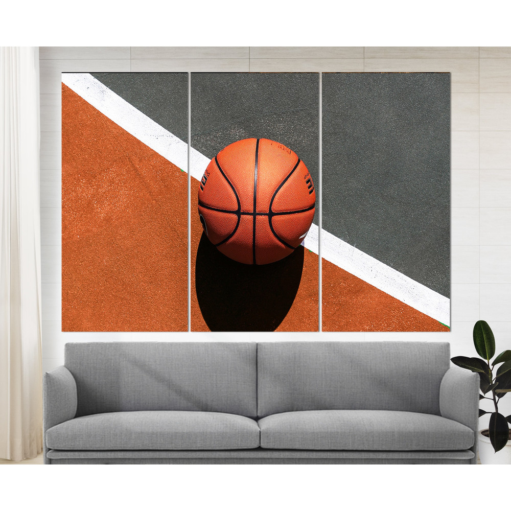 Basketball Wall Art, Basketball Canvas Print, Boys Room NBA Fan Gift Ball Poster Sport Home Decor Kids Room Decor Basketball Lover Gift.jpg
