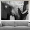 Black and White Elephants Canvas Art, Elephants Print Love Wall Art Housewarming Gift Elephant Photo Love Wall Art, Wild Animals Photo.jpg