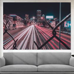 boston cityscape canvas print boston wall art boston skyline massachusetts wall decor office decor h