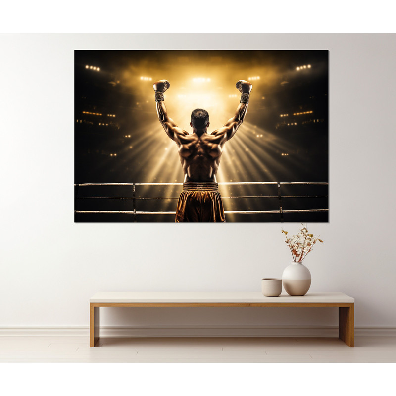 Boxing Wall Art, Martial Arts Canvas Print, Boxing Painting, Boxing Gym Wall Decor.jpg