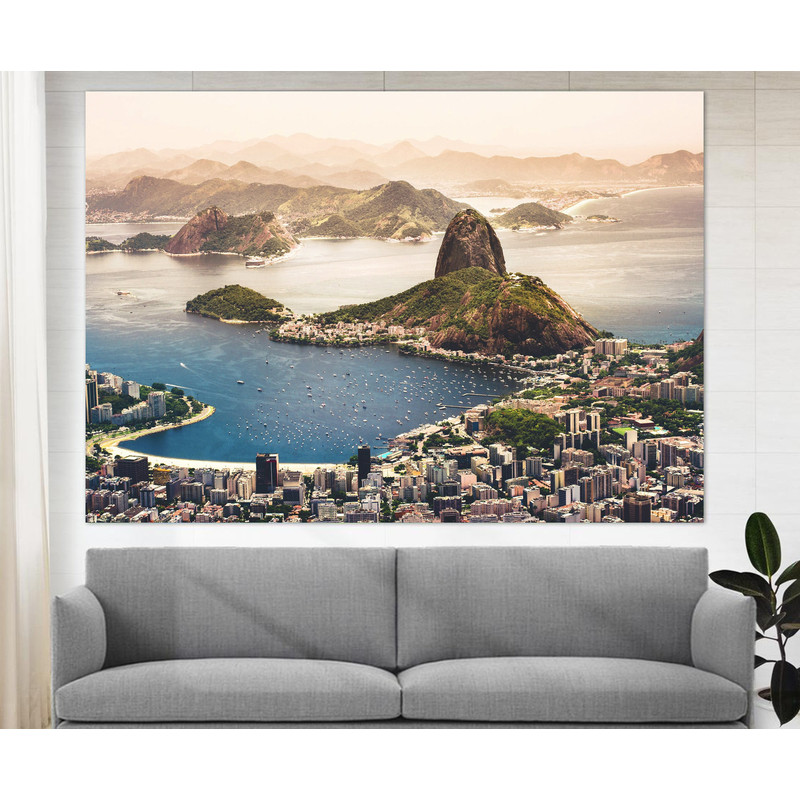 Brazil Wall Art, Rio de Janeiro Canvas Print , Sugarloaf Mountain, Rio Skyline, Rio Photo, Rio Wall Art.jpg