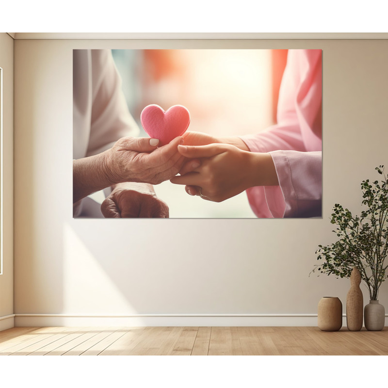 Cardiology Wall Art, Hospital Wall Decor, Cardiologist Gift, Cardiology Canvas Print, Framed and Ready to Hang.jpg