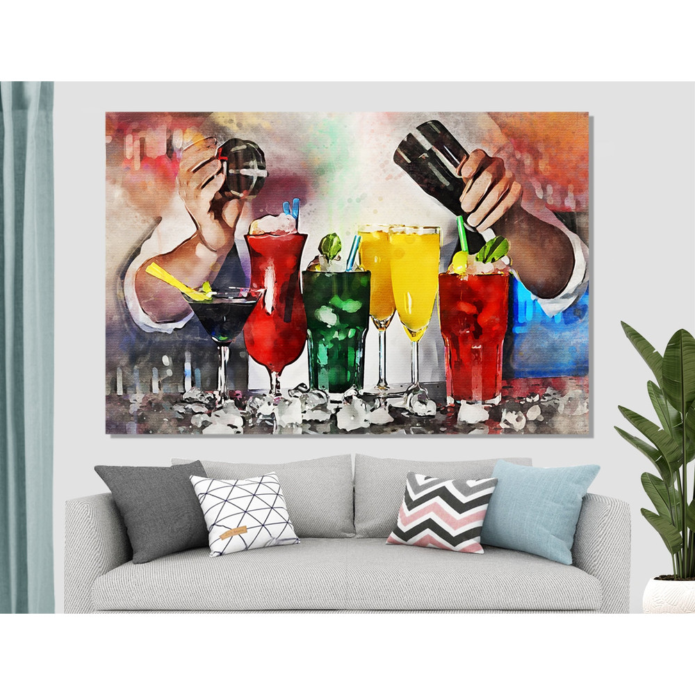 Cocktails Canvas Art, Barman Gift, Cocktail Bar Decor, Cocktails Poster, Party Cocktails Canvas Art, Barman Wall Art.jpg