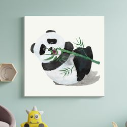 cute baby kitty canvas print, nursery canvas art, baby room decor, kids room wall art, watercolor ki