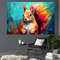 Cute Squirrel Abstract Painting Canvas Print, Squirrel Wall Art, Squirrel Canvas Art, Framed and Ready to Hang.jpg