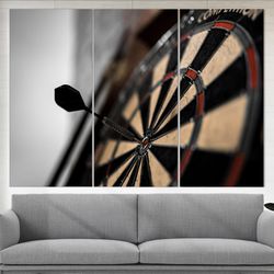 darts canvas print, darts player gift, sports wall art, business canvas art, sport bar wall decor, o