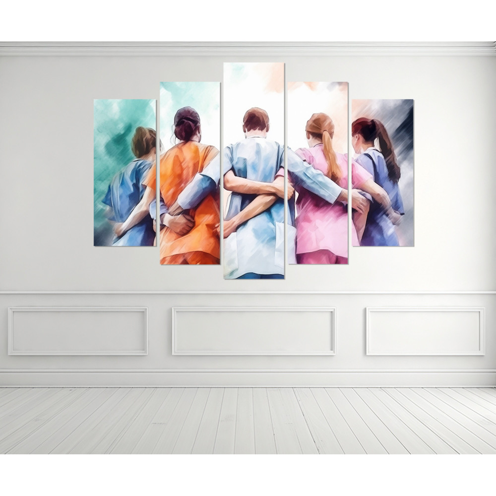 Doctors Wall Art, Hospital Wall Decor, Doctor Gift, Doctors Canvas Print, Framed and Ready to Hang.jpg