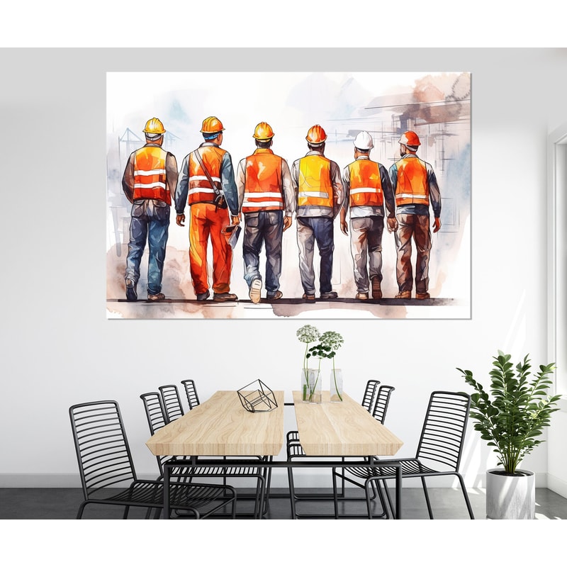 Engineering Wall Art, Architects Canvas Print, Architect Company Wall Decor, Builder Gift, Architect Gift, Framed and Ready to Hang.jpg