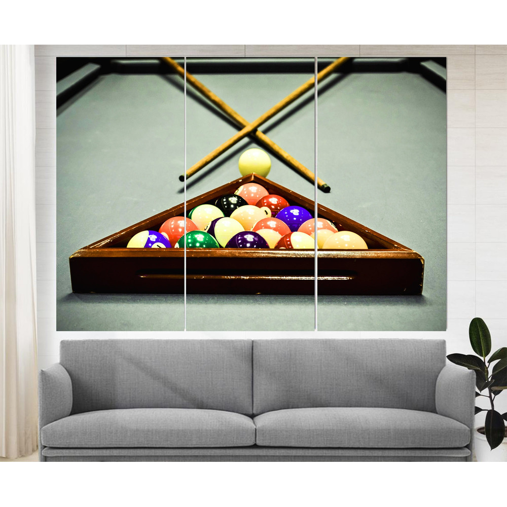 Extra Large Billiards Wall Art, Billiards Canvas Print, Billiards Room Decor.jpg