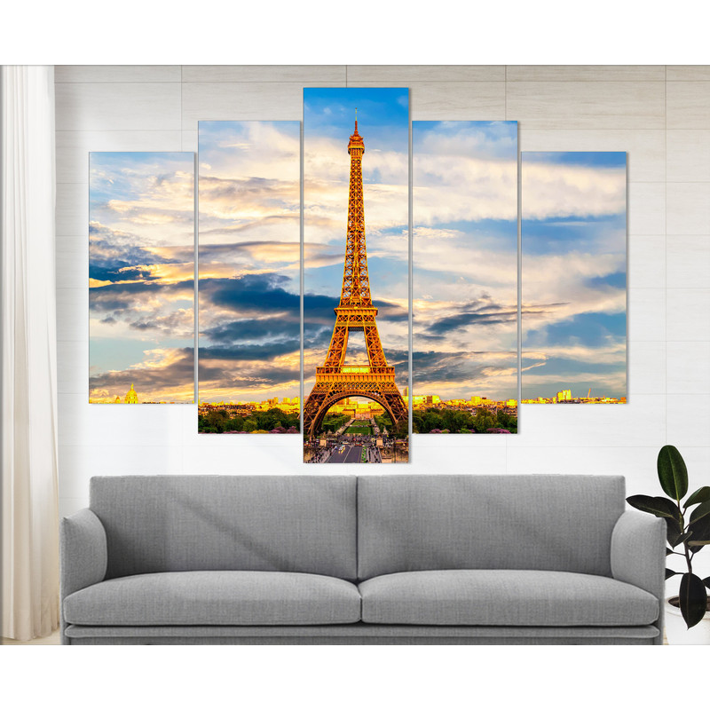 Extra Large Paris Canvas Print, Paris Wall Art, Eiffel Tower Canvas Art.jpg