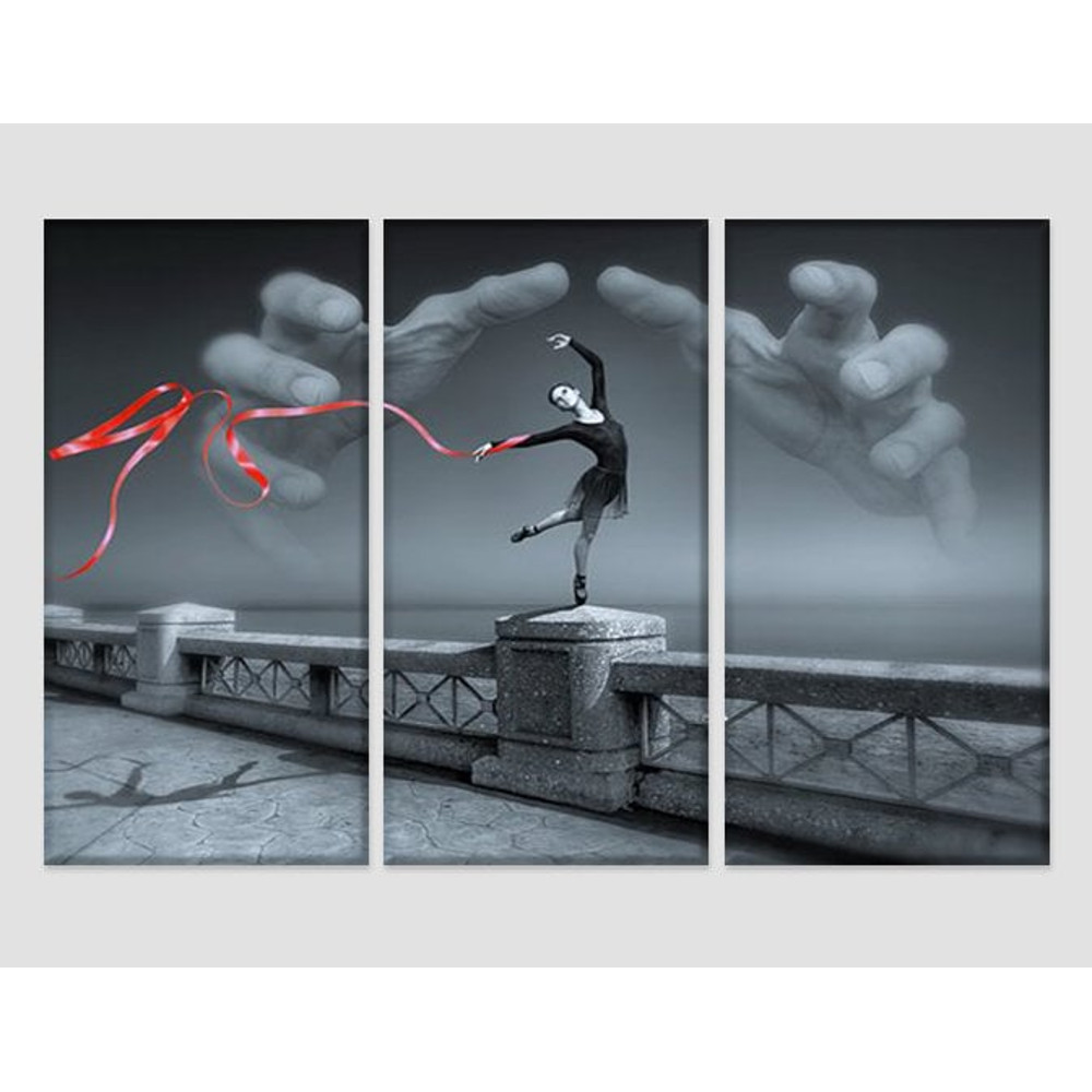 Fantasy Ballerina Canvas Art, Ballet Canvas Print, Abstract Dancing Wall Art, Ballet Studio Decor, Mystical Ballet Wall Art.jpg