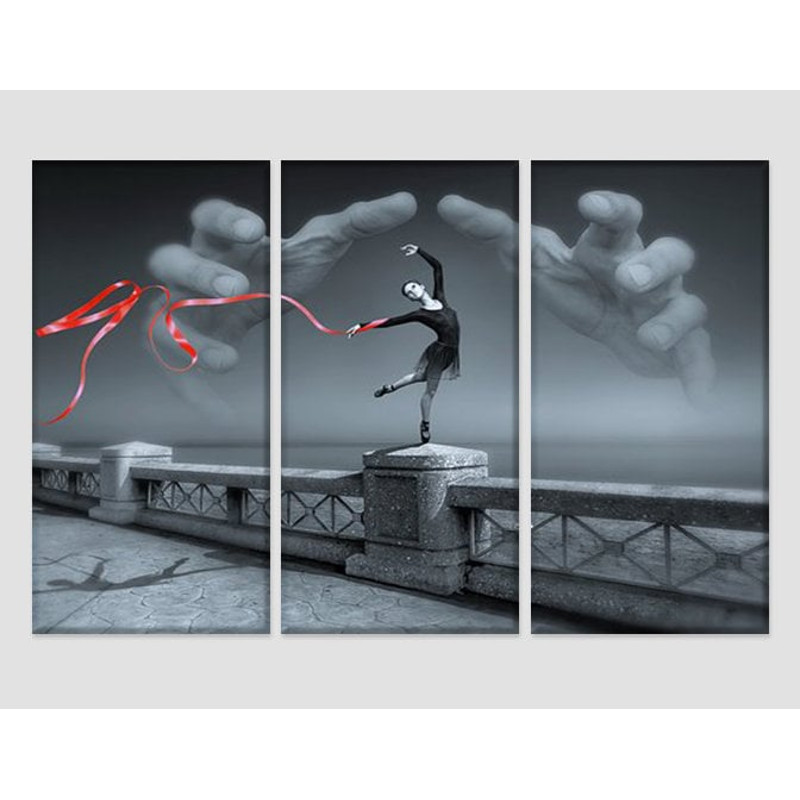 Fantasy Ballerina Canvas Art, Ballet Canvas Print, Abstract Dancing Wall Art, Ballet Studio Decor, Mystical Ballet Wall Art.jpg