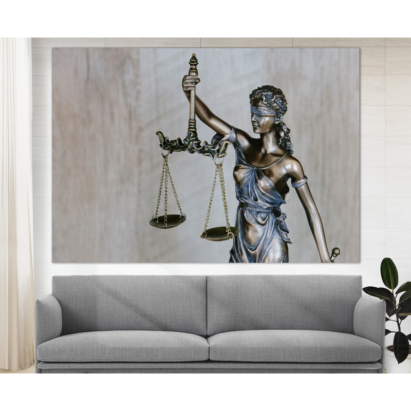 Femida Canvas Print, Gift for Lawyer, Attorney Gift, Judge Wall Art, Law Wall Art.jpg