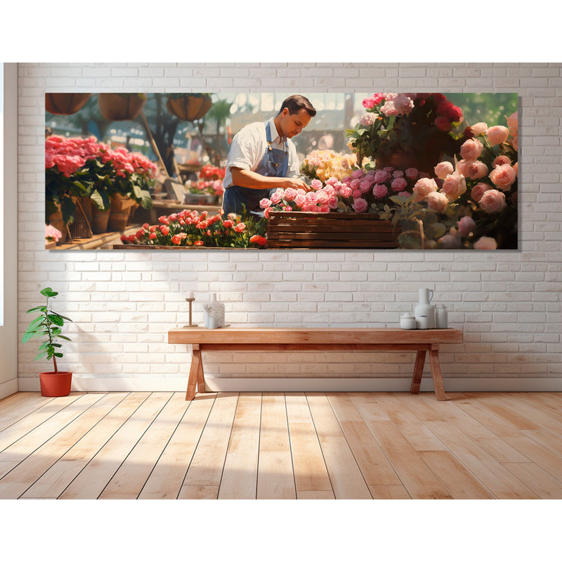 Floristics Wall Art, Garden Canvas Print, Floristics Studio Decor, Florist Gift, Gardener Gift, Framed and Ready to Hang.jpg