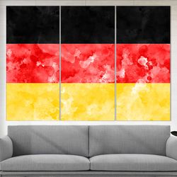 germany flag canvas print, germany wall art, flag of germany print