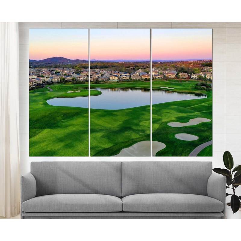 Golf Course Canvas Print, Golf Wall Decor, Golf Wall Art, Golf Player Gift, Golf Club Decor.jpg