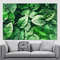 Green Leaves Watercolor Canvas Print, Abstract Green Wall Art, Green Leaves Print.jpg