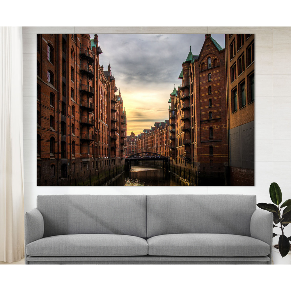 Hamburg Wall Art Canvas Print Hamburg Skyline Germany Photo Hamburg Concert  Speicherstadt Large Canvas Art Home Decor.jpg