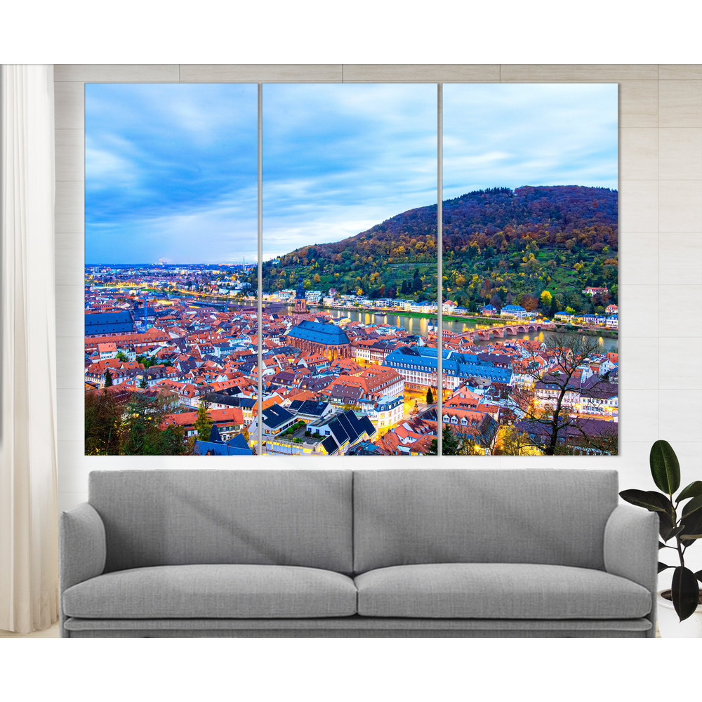 Heidelberg Skyline, Heidelberg Canvas Art, Heidelberg Print Germany Wall Art, Heidelberg Wall Art.jpg