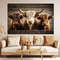 Highland Cows Painting Canvas Print, Modern Farmhouse Wall Art, Farm Wall Decor, Framed and Ready to Hang.jpg
